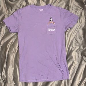 American Eagle rainbow nasa shirt NWOT